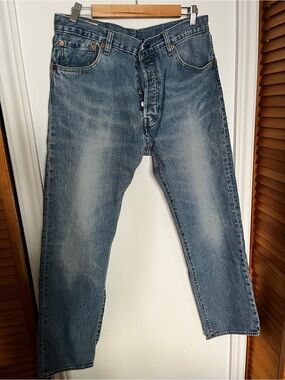 Classic 501 Blue Washed Jeans